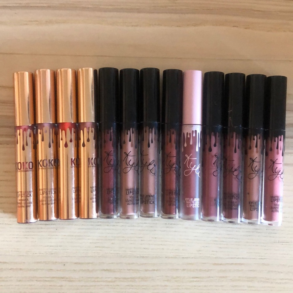 Kylie Cosmetics Lot of 13 liquid lipsticks